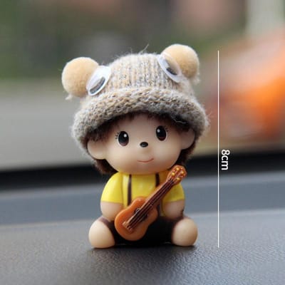Pluche Monchhichi Sleutelhangers Cartoon 3D Monchhichi Ingenieus Tas Hanger Decoraties Leuke Sleutelhangers Telefoonketting Cadeaus Voor Meisje black