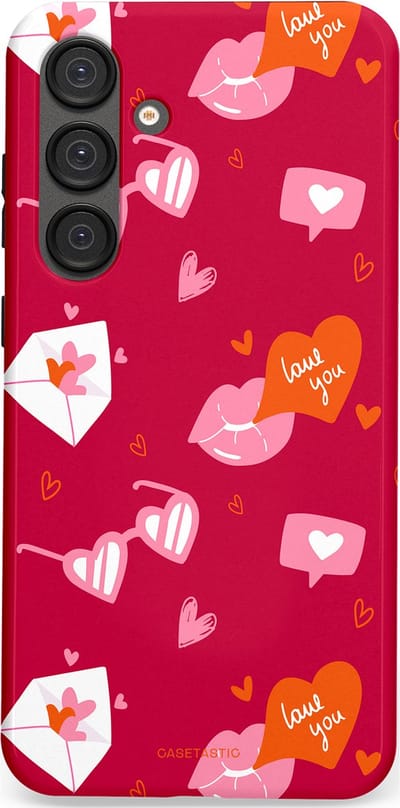Casetastic Hoesje Geschikt voor Samsung S25 Plus - Stijlvolle Beschermende Duo-layer Case - Liefdesbrief