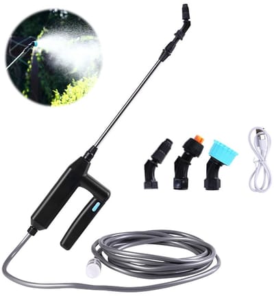 Dailygoody - Accudrukspuit - Elektrische drukspuit - Draagbaar en oplaadbaar - 8 meter slang - Tuinsproeier - Geschikt voor binnenplaats en tuin