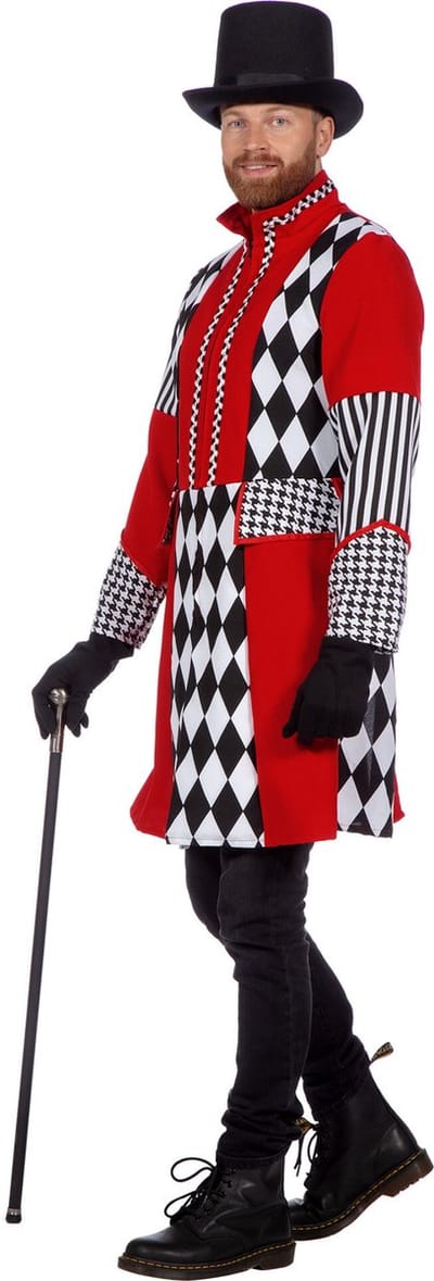 Jas Ruiten rood/wit/zwart Heren Premium - Maat XXL