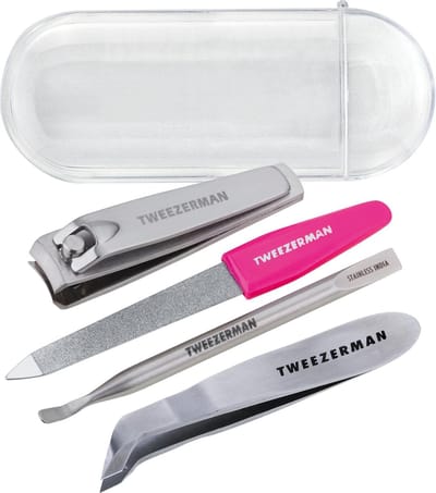 Tweezerman Mini Nail Rescue Kit – Complete Nagelverzorgingsset Met Nagelknipper, Mini Vijl & Accessoires – Compact En Handzaam – Voor Onderhoud En Nagelverzorging Thuis Of Onderweg – Duurzaam En Ergonomisch Ontwerp