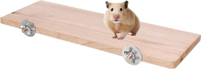 Hamster Houten Baars Stand Platform Rechthoek Natuurlijke Houten Pedaal Kooi Kooi Kauwspeeltje voor Huisdier Chinchilla Chipmunk