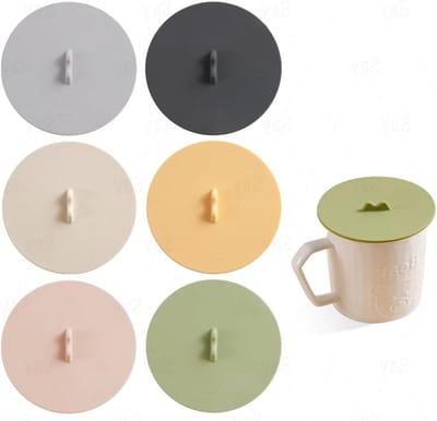 Siliconen Glas Deksel - Bekerhoes Stofdeksel - Dranken Fris Houden - Voedselveilig Siliconen - 10 cm Diameter - 6 Kleuren