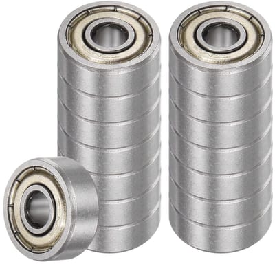 15 stuks 624-ZZ diepteballagers, 4mm boring x 13mm buitendiameter x 5mm dikte, dubbel afgeschermd, geschikt voor industriële toepassingen en machines, hoogwaardig koolstofstaal