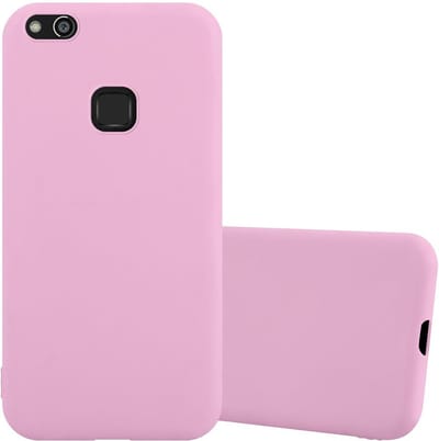 Cadorabo Hoesje geschikt voor Huawei P10 LITE in CANDY ROZE - Beschermhoes gemaakt van flexibel TPU silicone Case Cover