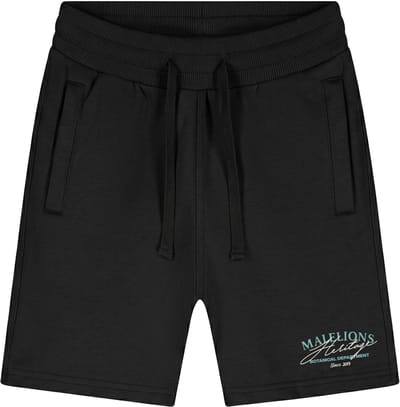 Malelions heritage short in de kleur zwart.