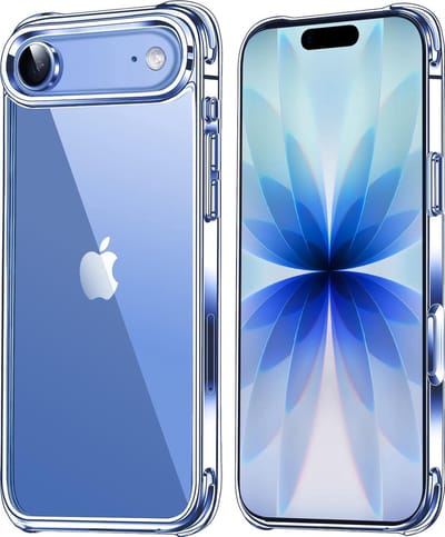 Mobzi iPhone 17 Air Transparent Anti-Shock Protective Case