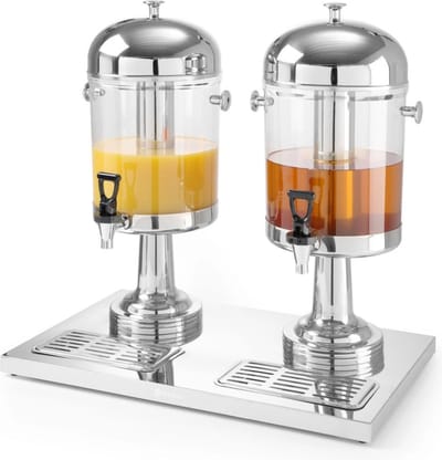 HENDI Sapdispenser – 16L – Met ijs cilinder koeling – Non-drip tapkraan – Eenvoudig te reinigen – Polycarbonaat