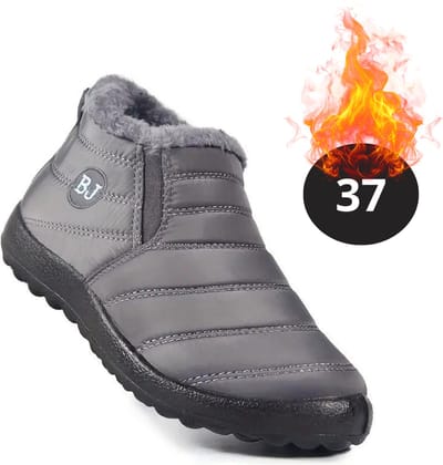 Nivard Snowboots - Sneeuwschoenen - Sneeuwboots - Dames - Wintersport - Ski - Skischoenen - Grijs - 37 - Laag