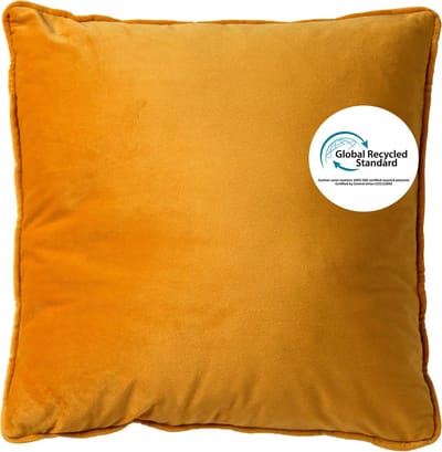 Dutch Decor FINNA - sierkussen 45x45 cm - Eco Line - 100% gerecycled - Golden Glow - geel - Inclusief binnenkussen - Luxe kussens voor woonkamer & bank