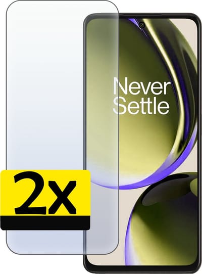 Screenprotector - Geschikt voor OnePlus Nord CE 3 Lite - 2 Stuks - Extra Sterk - Beschermglas - Gehard Glas - Tempered Glass - Screen Protector