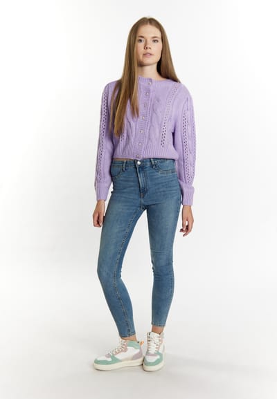 Mymo Gebreid vest Dames violet