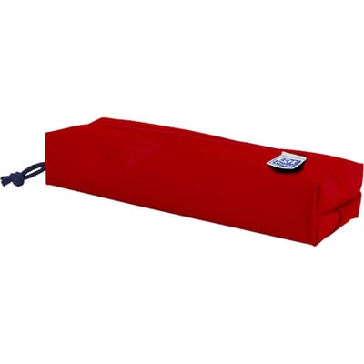 Oxford Etui - rood met elastiek - rechthoekig pennenetui 22cm - etui jongens - etui meisjes