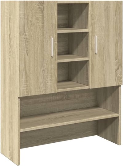 Wasmachinekast - Badkamermeubel - Ruimte Besparen - Vochtbestendig Ontwerp - 70x90 cm - Sonoma Eiken