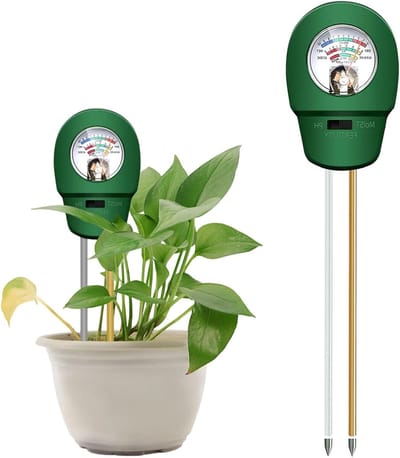 3-in-1 Bodemtester voor pH, Vochtigheid en Temperatuur - Ideaal voor Tuinieren en Plantenzorg