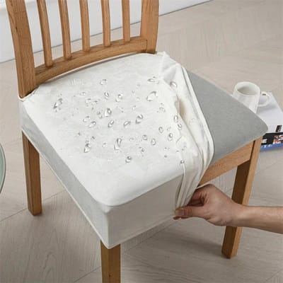 1/6 STUKS Waterdichte PU Leer Stoelhoes Afneembare Eetkamerstoelen Slipcovers Elastische Stoelzithoezen voor Keuken Hotel Bruiloft 1PC