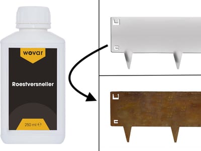 Wovar Roestversneller 0,25 Liter voor cortenstaal en meer! | voor 5 m2!