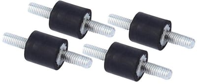 4 stuks Rubberen Isolator Mounts met Dubbele Schroef Studs voor Auto en Boot - M3 8 * 8 - Schokdemper - Anti-vibratie - SilentblockHypermoderne Anti-trilling Houders