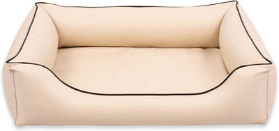 Orthopedische hondenmand Eco Leer Beige Medium 80cm