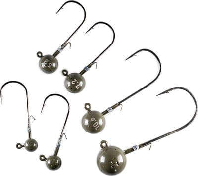 LMAB Tungsten Round Jig Green Pumpkin Size 1 - 2,6 gr 3st.