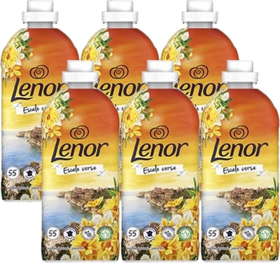 Lenor Wasverzachter “Escale Corse” - 6 x 1,155L - Voordeelverpakking - 330 Wasbeurten