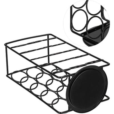 360 Graden Draaiend Koffiecapsule Rek Standaard Opbergorganizer Houdt 30 Stuks Capsules black