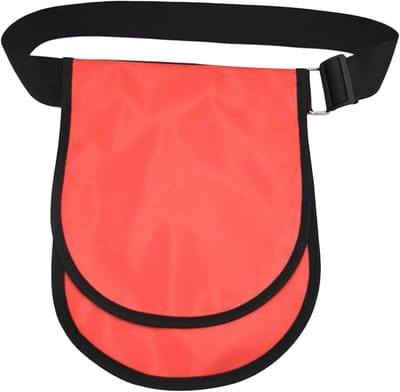 Discus tas - Bal opbergtas - Sport training - Dubbellaags stiksel - 26 x 14 cm - Rood