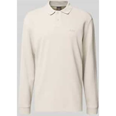 BOSS Petempestolong Long Sleeve Polo Ecru - Maat M - Heren - Longsleeve polo