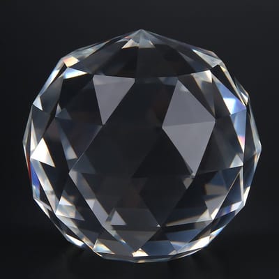Dailygoods- Glazen Bol Premium K9 Kristal - 60/80 mm - Transparant - Prisma Suncatcher - Decoratie - Lichtreflecties