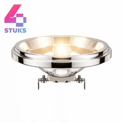 4x Reflector Halogeenlamp G53 - 75W - Warm Wit Licht (3000K) - 850 lm - 4 jaar - Dimbaar