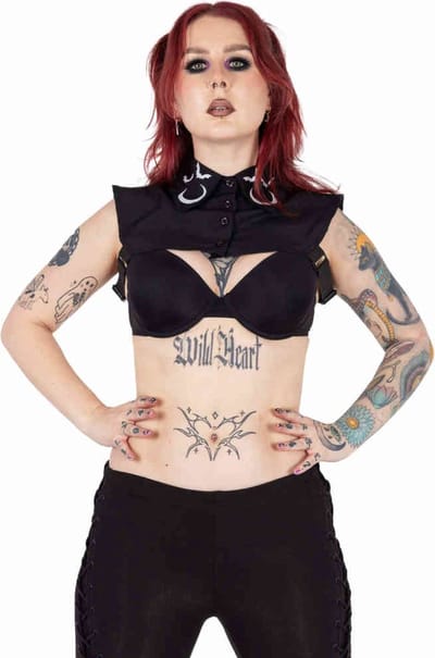Heartless - Midnight Collar Kraag - S - Zwart