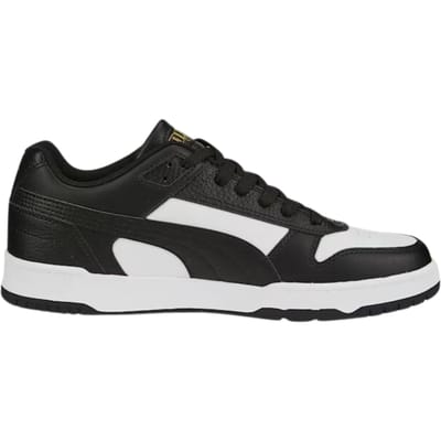 PUMA RBD Game Low Unisex Sneakers - Zwart/Wit/Goud