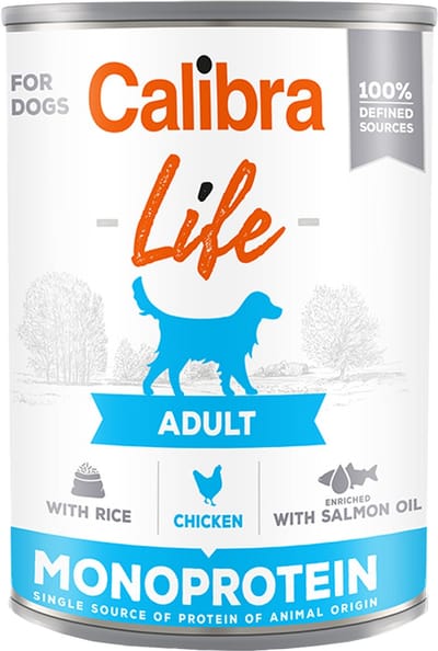 Calibra Dog Life Adult Natvoer - Kip - 6 x 400 g