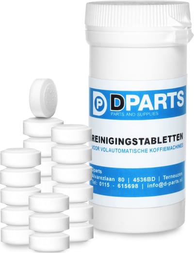 25x Dparts reinigingstabletten universeel - 2,0g per tablet - voor koffiemachine - Geschikt voor Bosch Siemens EQ Miele Philips Saeco Krups - koffieolie tabletten reiniger reiniging koffie