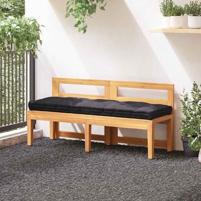 Palletkussens - Bankkussens Tuin - Comfortabel Zitten - Universeel Design - 120x40x1 cm - Zwart