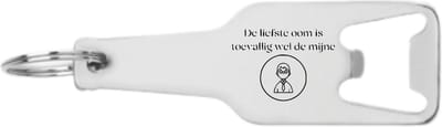 Akyol - de liefste oom is toevallig wel de mijne flesopener - Oom - beste oom ever - familie cadeau - bedankje - bedank cadeau - familie kado - 105 x 25mm