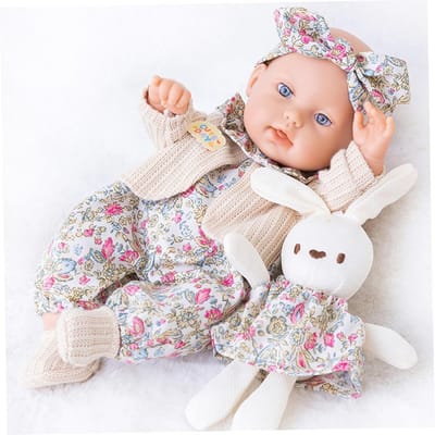 Babypop Met Kleding - Peuter Pop Speelgoed - Rollenspel Spelen - Beweegbare Gewrichten - 30 cm Lengte - Lichtbruin