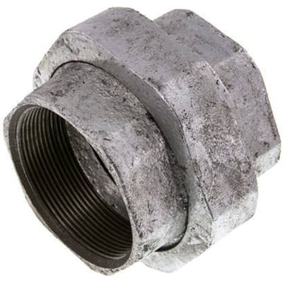 Union Rechte Connector Rp2 1/2'' Vrouwelijk Gietijzer Platte Dichting 25bar (351,25psi)