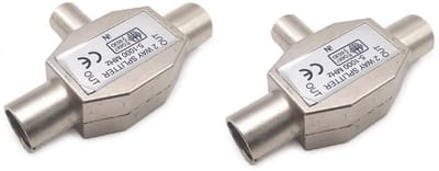 Cosensi - Dailygoods - Dailygoody - TV antenne splitter - Coaxiale antenne splitter - 2-weg adapter - 2 mannelijke naar 1 vrouwelijke - Digitale signaalverdeler - Geschikt v...