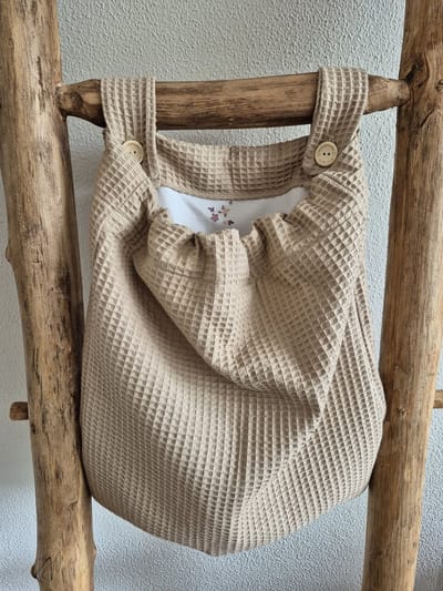 Boxzak baby Zand-Bloesem – opbergzak box – box organizer – 40x50 cm – handgemaakt – babykamer accessoire Baby Creaties