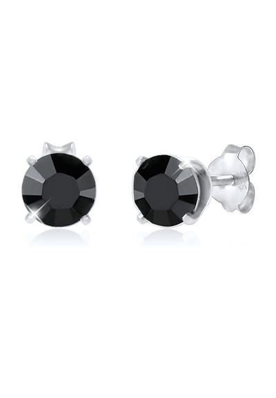 KUZZOI - Oorbellen - Basisstekker met geokristallen 925 sterling zilver - Heren