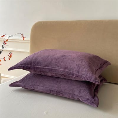 Effen Kleur Kussensloop Fluwelen Kussensloop 48x74cm Kussensloop Rechthoekige Sierkussenhoes 2 stuks Warme Kussenslopen 2 pillowcase 48x74cm gray