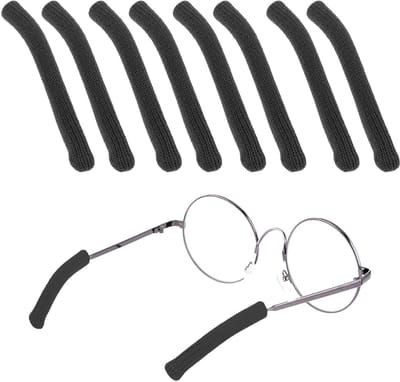 Dailygoods- Oorkussens 8 Stuks - Zachte Gebreide Antislip - Bril Armhoezen - Katoenen Tempel Tips - Achter de Oorbril - Voor Brillen/Zonnebrillen - Brilarmhoezen