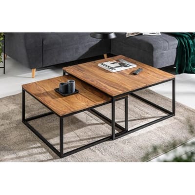 Moderne salontafel set sheesham hout