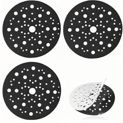 Beschermingsmatras Ø 150mm voor schuurmachines, 3 stuks met klemvergrendeling, ideaal voor schuren en polijsten, compatibel met verschillende merken