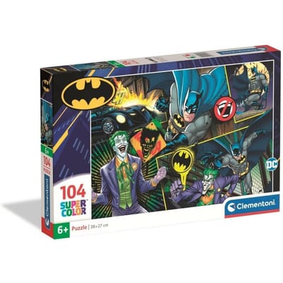 Clementoni - Kinderpuzzel - 104 Stukjes - Batman - Puzzel Vanaf 6 Jaar