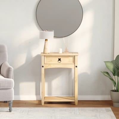 vidaXL - Wandtafel - Corona - 55x35x73 - cm - massief - grenenhout