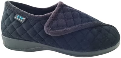 Q Fit Rebecca Zwarte Dames Verbandpantoffels - Zwart - 39