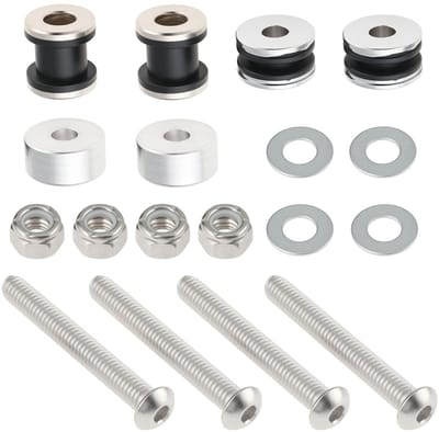 Dailygoods- Docking Hardware Kit Perfecte Pasvorm - Sissy Bar - Complete Hardwarekit - Duurzame Constructie - Eenvoudige Installatie - Betrouwbare Ondersteuning