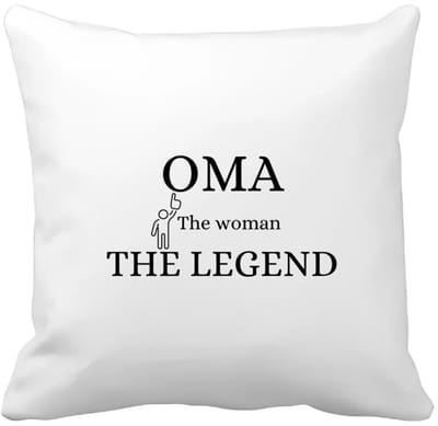 Akyol - oma the woman the legend Kussen hoes - Oma - oma - verjaardag oma - cadeautje - kado - geschenk - 40 bij 40 cm